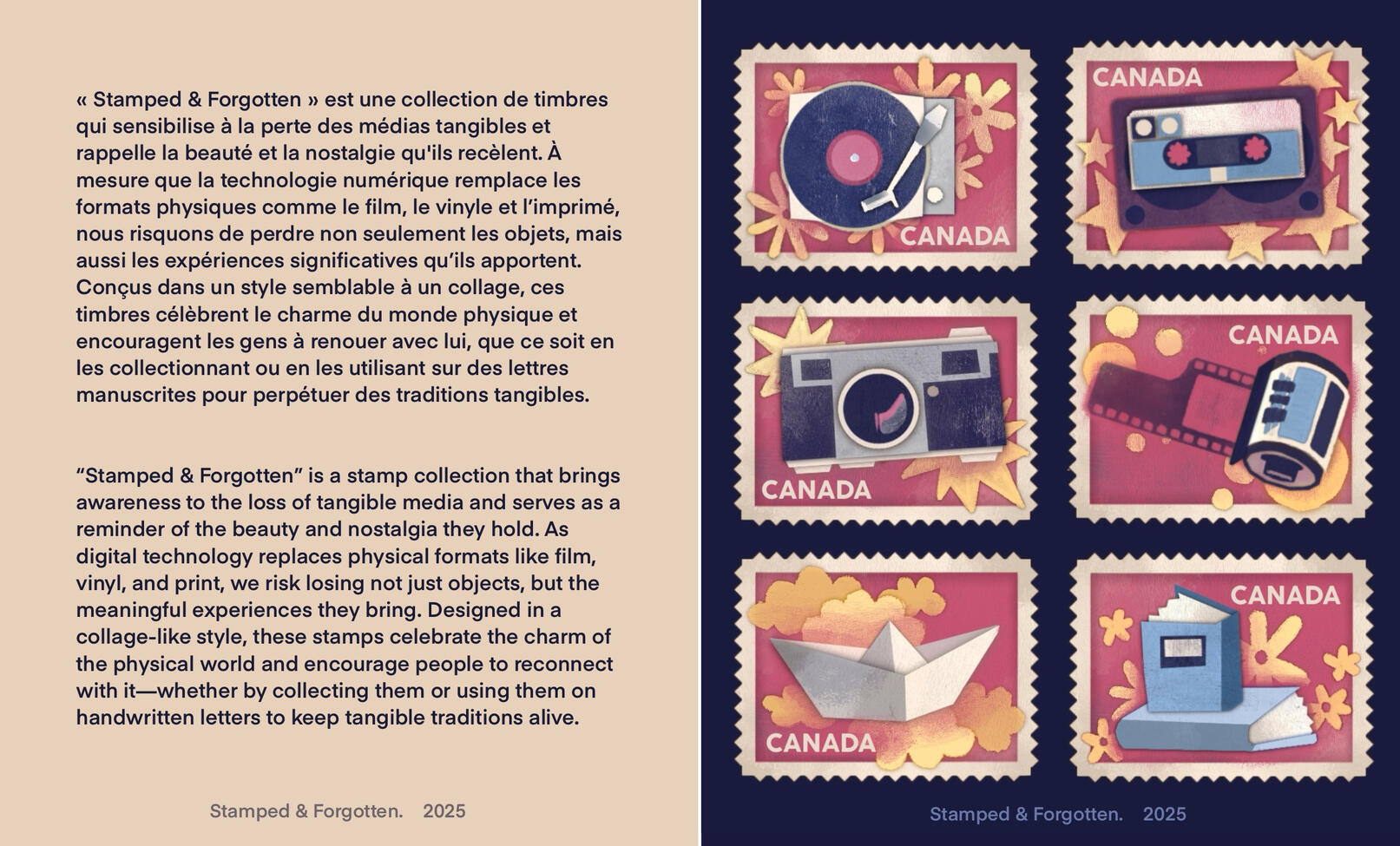 Inner Pages (Desc. &amp; Postage Stamps)